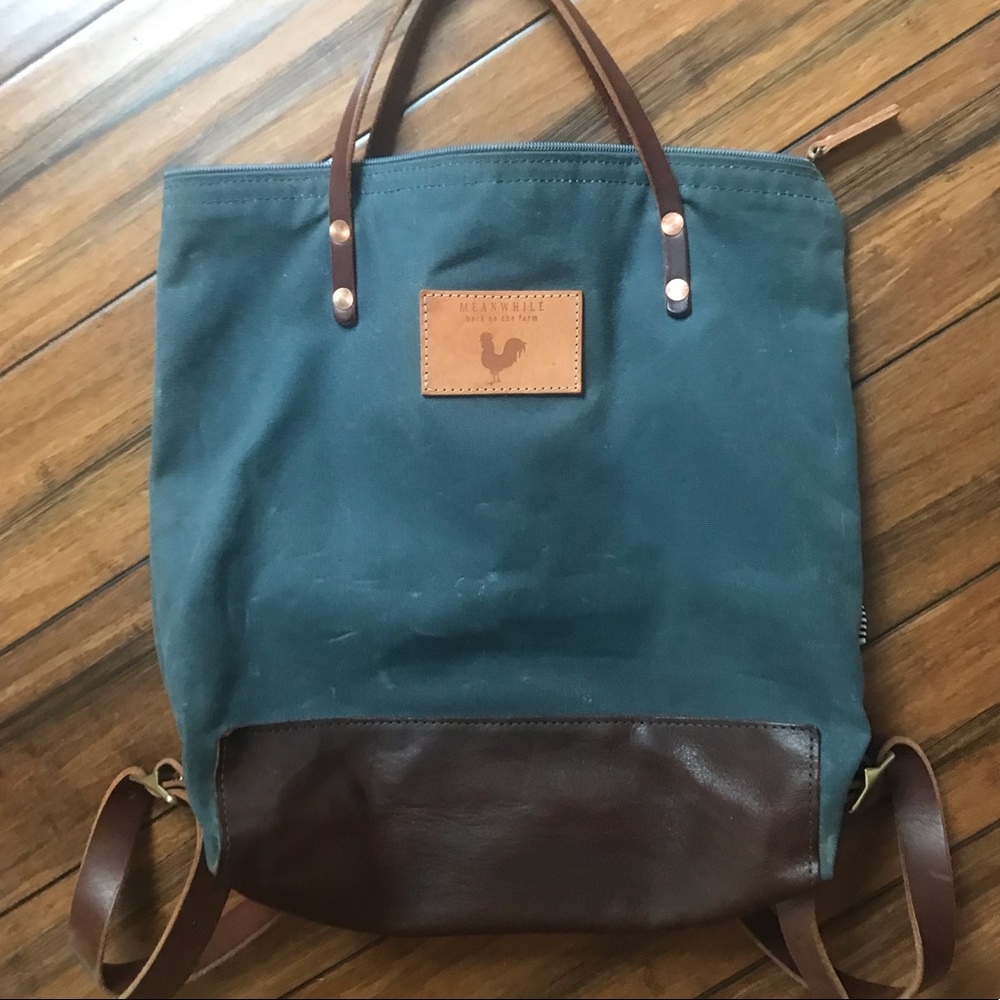 Meanwhile back on the farm waxed canvas backpack